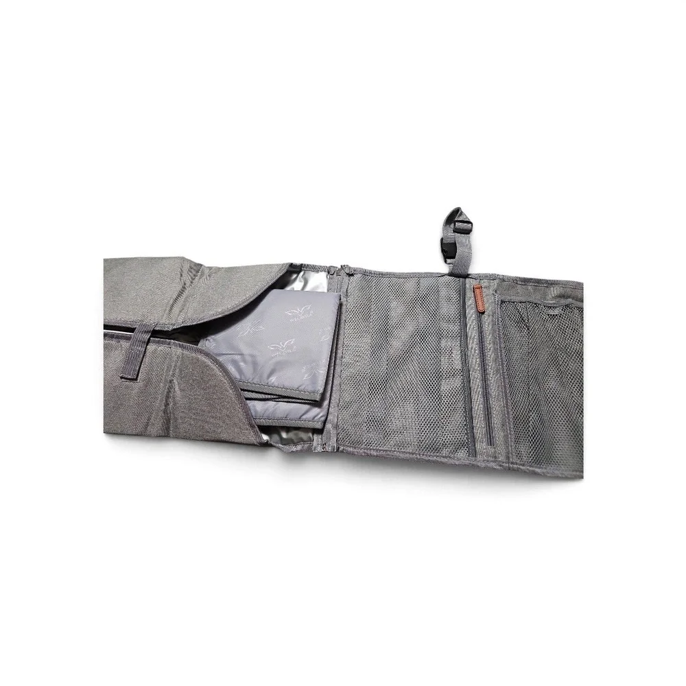Alatino Portable Diaper Changing Pad Travel Clutch Heather Gray Stroller Strap